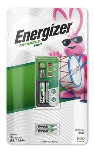Cargador De Pilas Energizer Bateria Recargable Aa Y Aaa