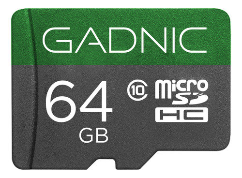 Memoria Micro Sd Gadnic 64 Gb Ultra - 6 Mbs - Clase 10 Con Adaptador