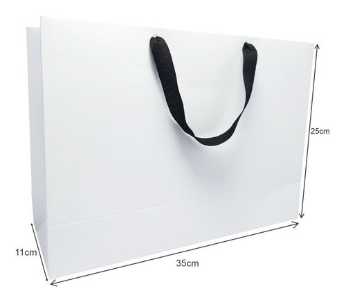 Imagen 3 de 4 de Bolsas De Cartulina 35x25x11cm X 50u Sublimable