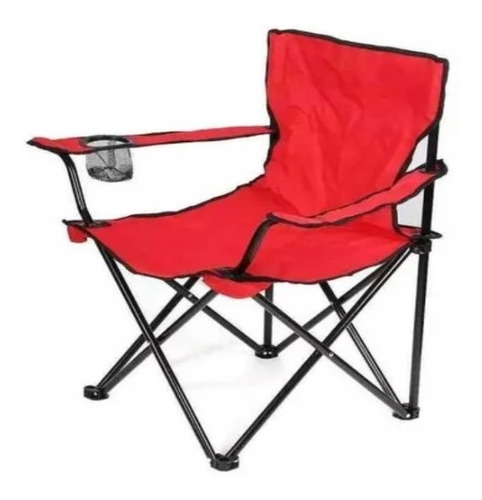 Silla Plegable De Playa Camping Pesca Picnic Con Porta Vaso