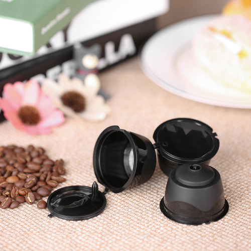 Juego De Cápsulas De Café Reutilizables De 3 Piezas Con Cuch