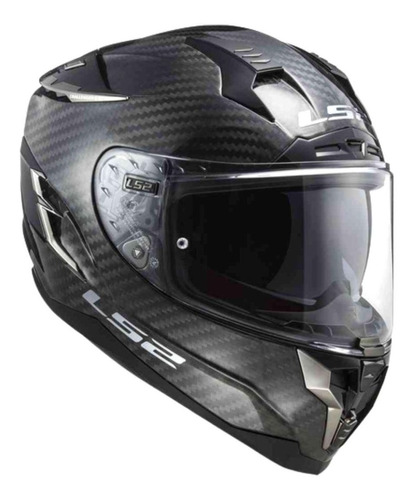 Casco Ls2 327 Challenger Carbono Negro Mate En Aolmoto