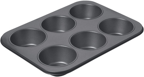 Lata Molde Antiadherente Moldear 6 Cupcakes Muffins 27x18cm