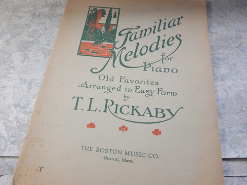 Partitura Familiar Melodies For Piano Rickaby