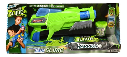 Power Slime Warriors Pistola Lanza Slime Juguete 