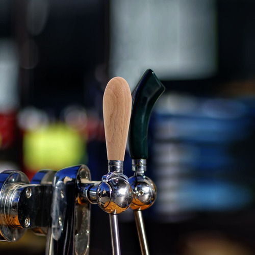 Torneira De Cerveja De Pressão De Madeira Rústica Com Alça D