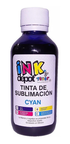 1 Frasco 120 Ml. Tinta Sublimación Light Magenta O Ligh Cyan