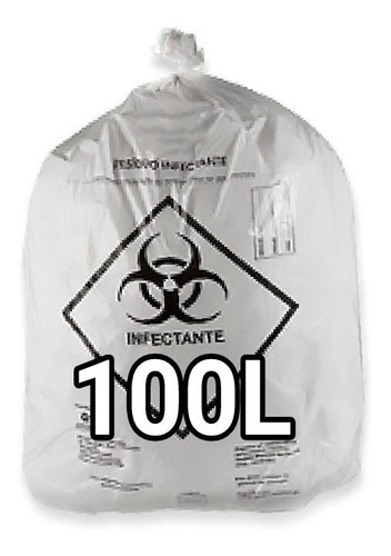 Imagem 2 de 3 de Sacos De Lixo Infectante Hospitalar 100 Litros 100 Unidades
