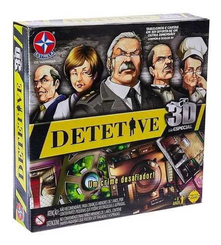 Jogo de Tabuleiro Detetive 3D - ESTRELA