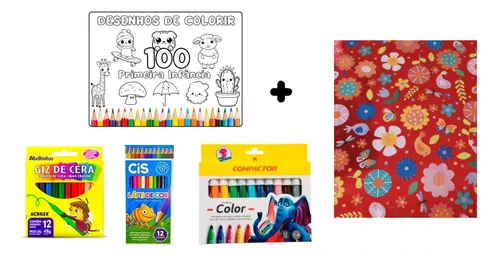 Caderno com 19 Desenhos de Panda para Colorir