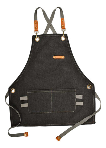 Delantal De Cocina Con Pintura Para Hornear, M Negro