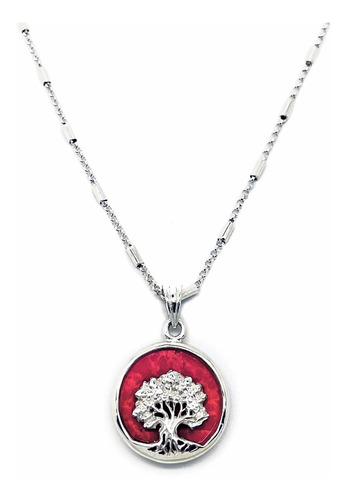 Conjunto En Plata 925 Color Rojo Joyeria Piriz