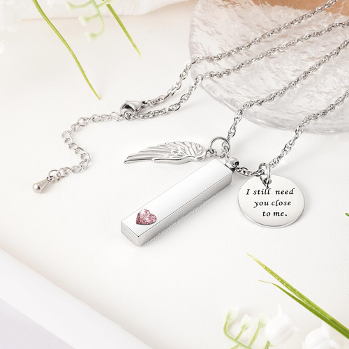 Joyería De Cremación Para Cenizas Con Colgante De Ala De Áng