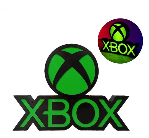 Lampara X-box / Velador Xbox Decoración Gamer 