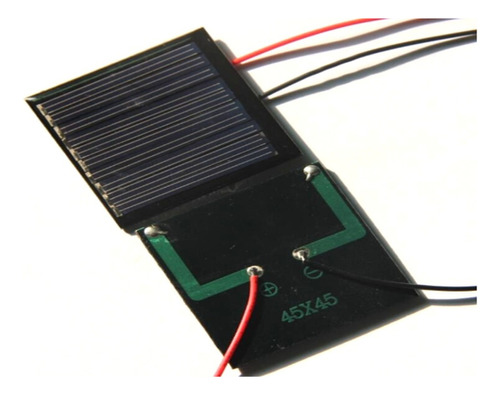 Panel Solar Celda Solar Con Cable 0.25w 5v 45x45mm Arduino