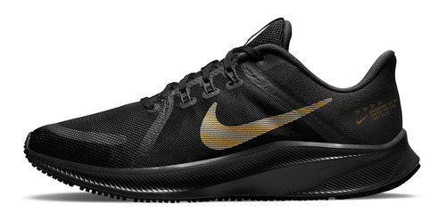 Zapatillas Nike Quest 4 Black Metallic Gold Da1105-010   