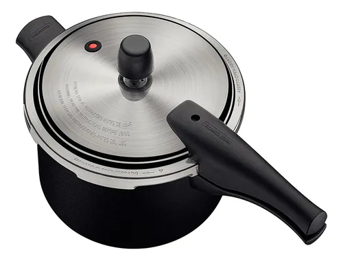 Panela De Pressão 4,5 L Vancouver Effect Preto Tramontina