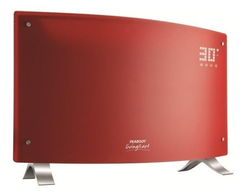 Imagen 2 de 2 de Calefactor eléctrico Peabody PE-VQD20 rojo 220V