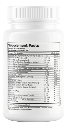 Envitamin Multivitamínico Metilado Mujer 30 Unidades