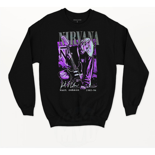 Buzo Nirvana Kurt Cobain (negro:) Ideas Mvd