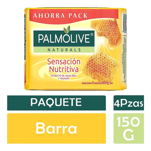 Jabón Palmolive Naturals Sensación Nutritiva X4 - 150gr C/u
