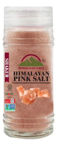 Himalayan Chef Sal Rosa Fina, Salero De Vidrio, 4.2 Oz (119.