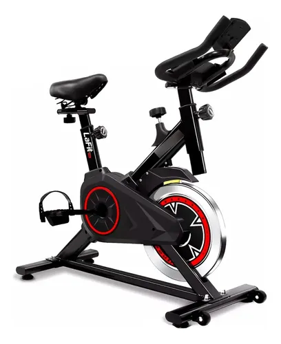 Bicicleta Ergométrica Lafit Pro Spinning 4kg  Ajustável Preto 127/220v