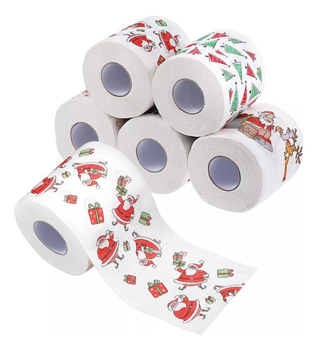 Servilletas Navideñas Festivas 5 Rollos