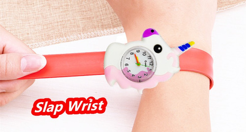 Imagen 1 de 4 de Reloj Niñas Unicornio Imantado Agujas