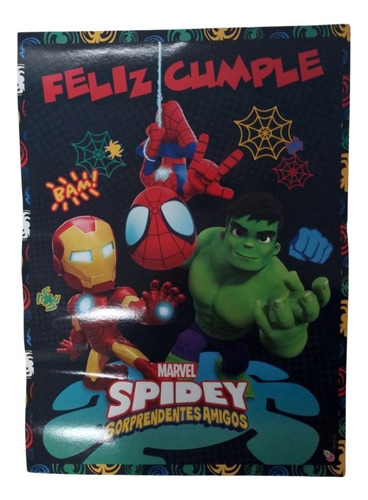 Cartel Feliz Cumpleaños Otero - Spidey Hombre Araña