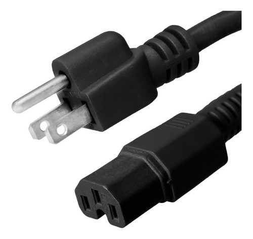 Cable De Poder C15 A Nema 5-15 14awg 15a 125v Iec-320-c15