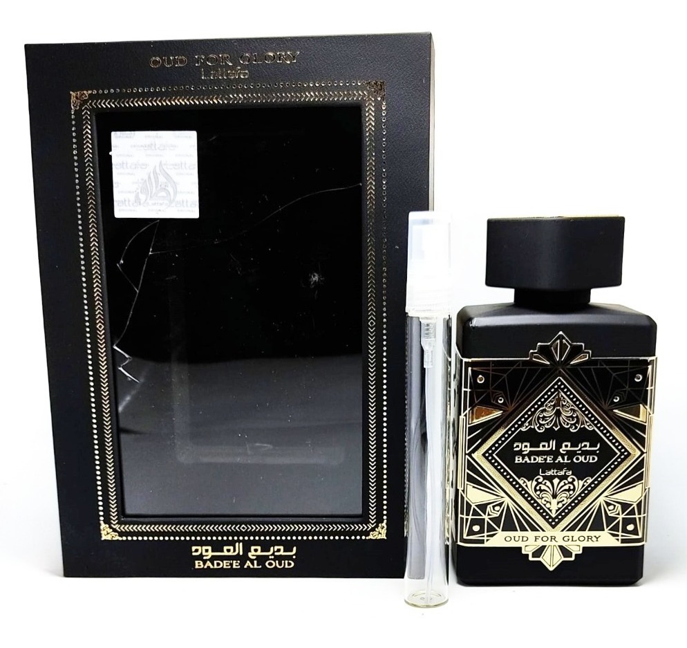 Lattafa Oud For Glory Eau De Parfum Decant 10 Mililitros | Envío gratis