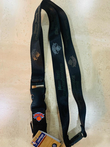 Lanyards Portagafetes Y Llaves Nba New York Knicks Black Bla