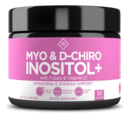 Myo Inositol & D-chiro Suplemento En Polvo Optify Usa 