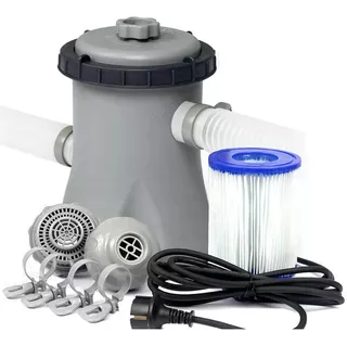 Bomba Filtrante Para Pileta De Lona Exahome 58383 Hasta 14000lts 220v Gris