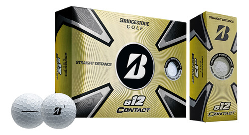 2023 Bridgestone Golf E12 Pelotas De Golf De Contacto, Blanc