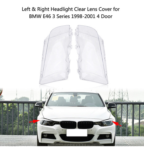 Mz Cubierta De Lente Transparente For Faro Delantero Bmw