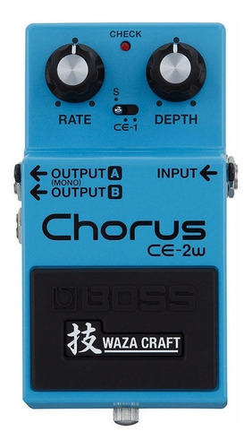 Pedal Boss Ce2w Chorus Waza Craft + Cable Interpedal 