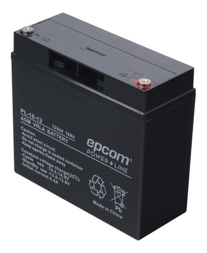 Imagen 1 de 4 de Batería Tecnología Agm, Vrla 12v 18a Terminal Tornillo Hex
