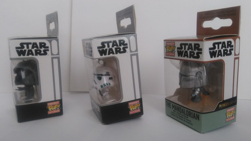 Star Wars Pocket Pop Keychain Funko 3 Figuras Darth Vader (Usado)