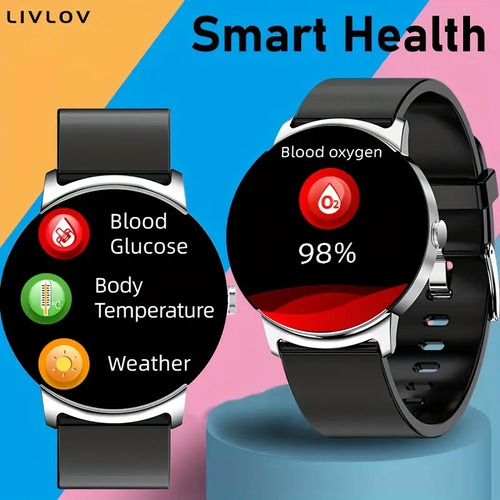 Reloj Inteligente Mujer Glucosa Presión Arterial Smart Watch