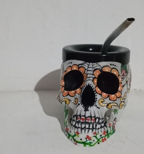 Mate Calavera Diseño Y Color A Eleccion 3d