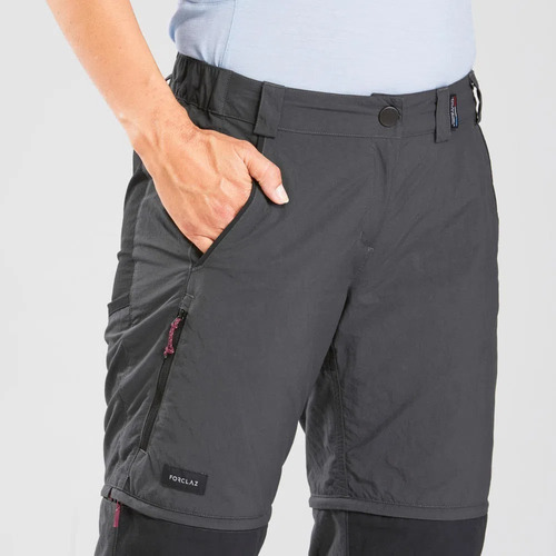 Calça Bermuda Feminina Ripstop Trekking Trilha 100 Quechua