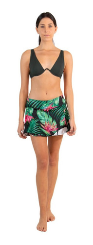 Falda Moda Traje De Baño Playa Bikini Alberca Traje De Baño