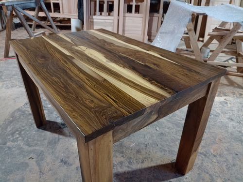 Mesada Mesa Barra Desayunador Madera Maciza Guayubira