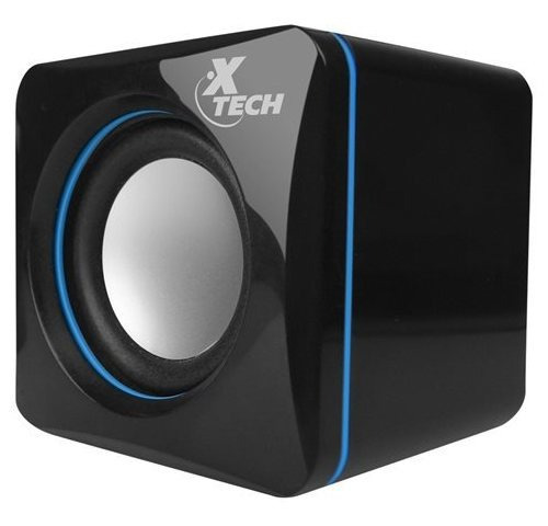 Xtech Parlante Mini Para Pc 2,0, 5w Rms, Usb Y 3,5mm