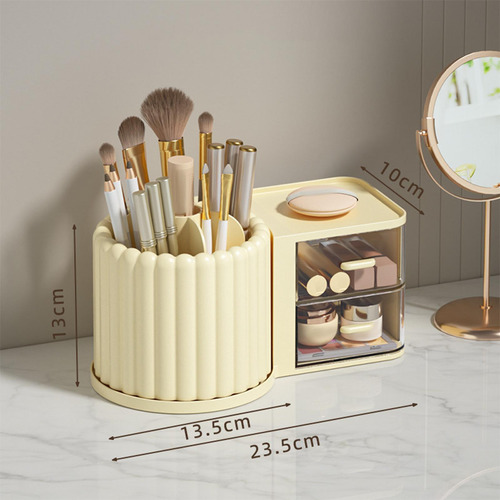 Organizador De Maquillaje De Escritorio Con Cajón,