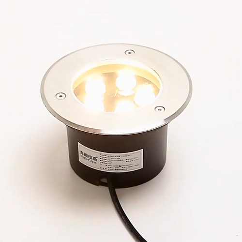 Recessed Spot Led Empotrada Para Piso Exterior Interior Herm Color Amarillo