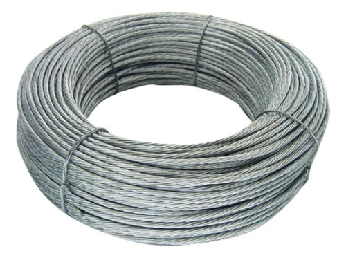 Cable De Acero Galvanizado 3mm 1x7 Rienda 100mts