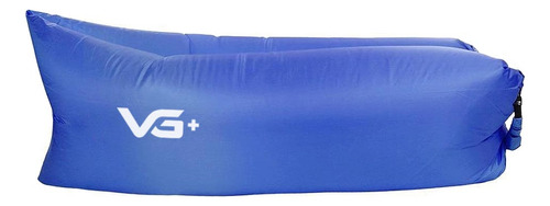 Sofá Air Bag Puff Inflável Para Camping Vg+ Azul Escuro Cor Azul-escuro